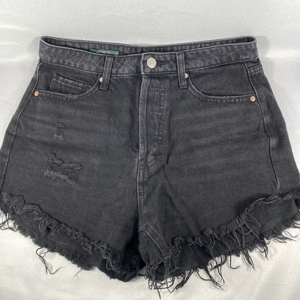 Wild Fable highest rise shorts black denim casual summer streetwear beach 4